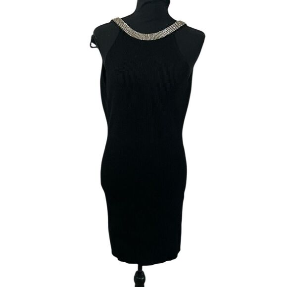 Endless Rose Black Scoop Back Stretchy Dress(Size Large) - Picture 3 of 10